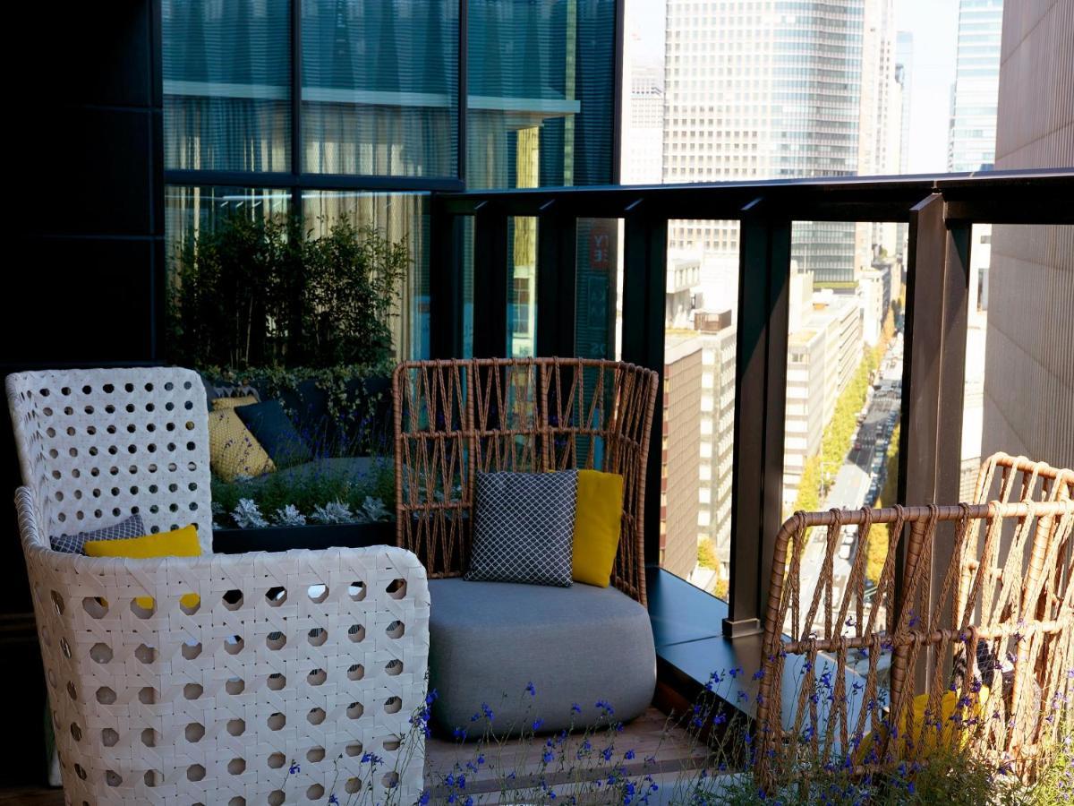 The Gate Hotel Tokyo By Hulic Exterior foto A balcony in a residential building